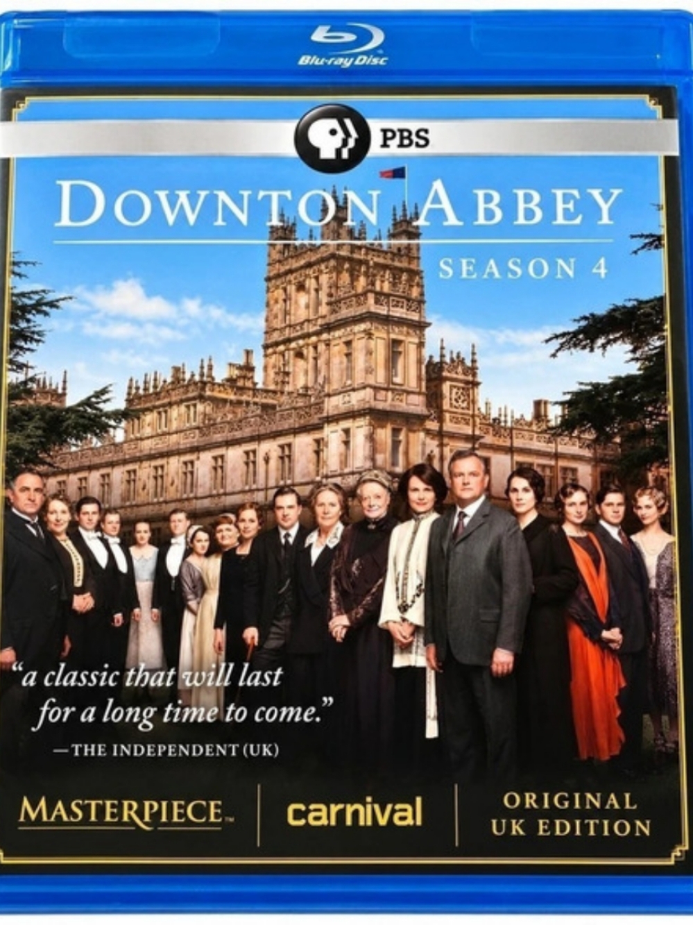 PBS Downton Abbey Season 4 Blu-ray Disc Set No Scratches